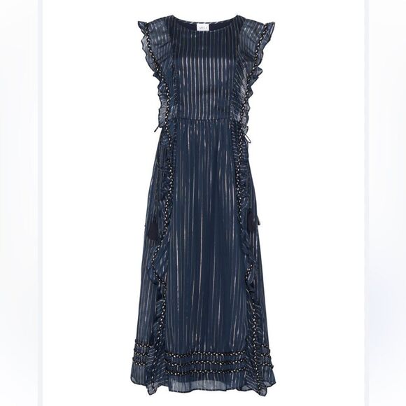 Misa Los Angeles Jayd Dress in Navy - Picture 2 of 15